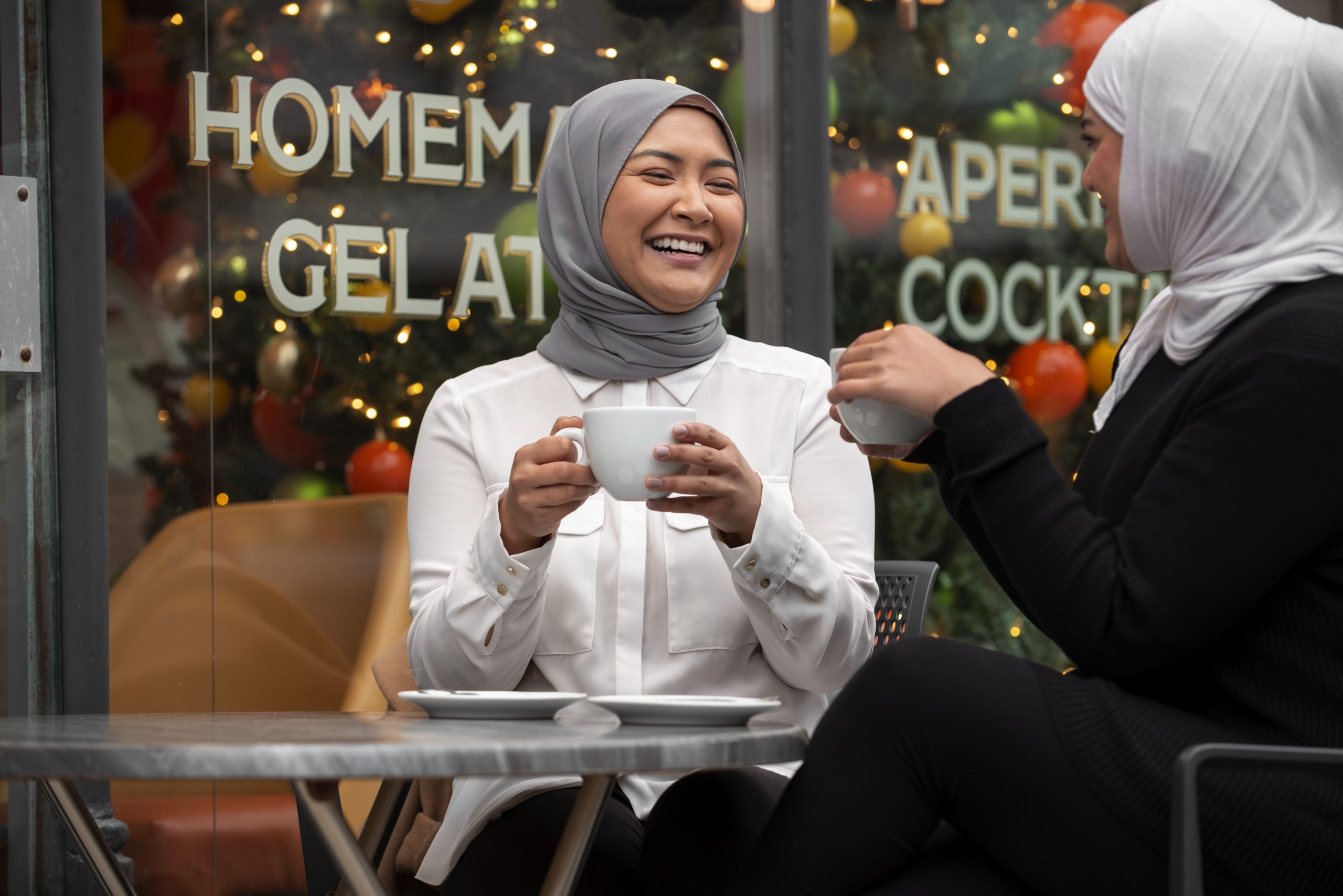 women-wearing-hijab-having-good-time